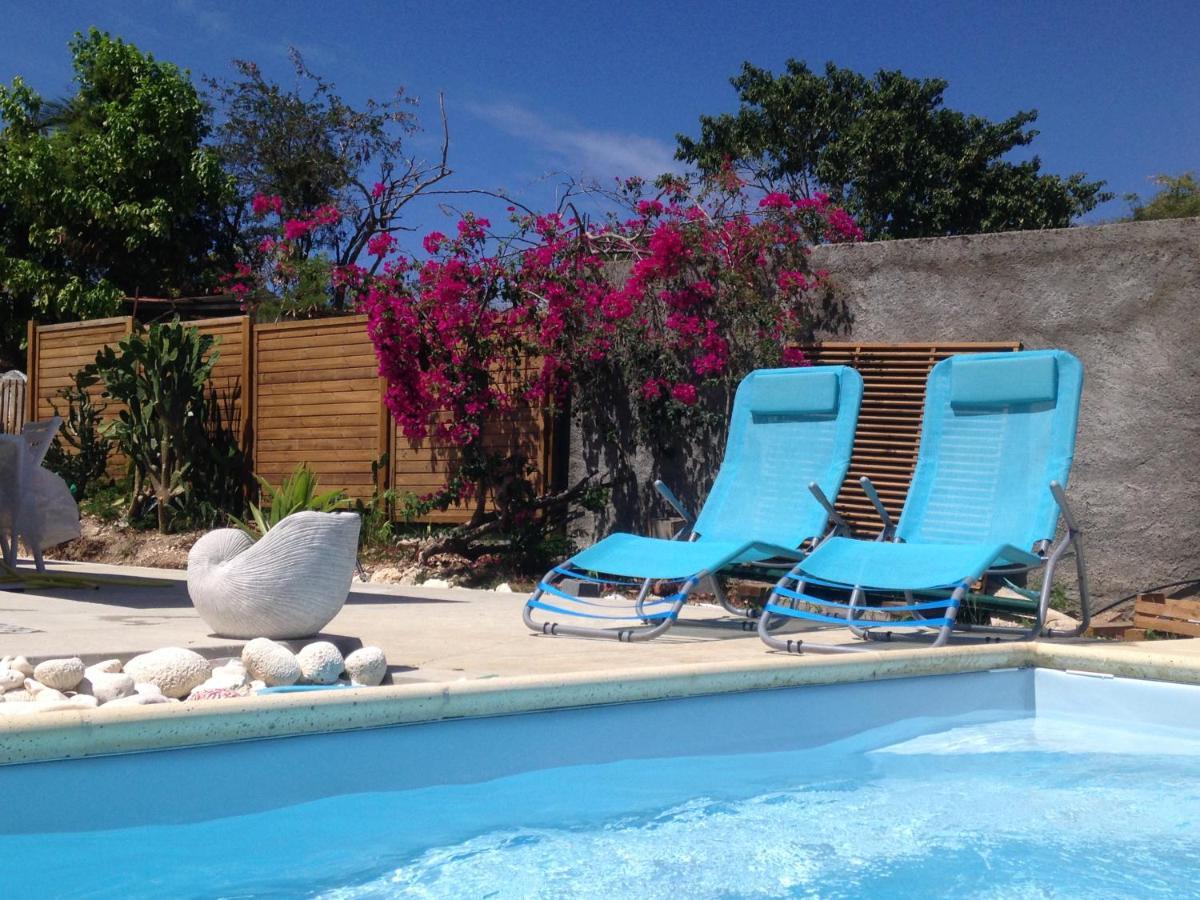 Chambre d'hôte Coeur-CoCo piscine Saint-Francois  Extérieur photo